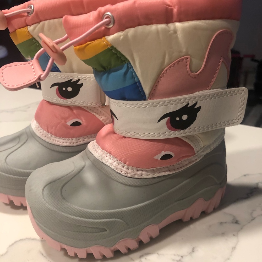 Unicorn Toddler snow boots